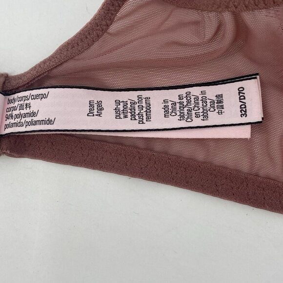 Victoria’s Secret Dream Angels Push-up Without Padding Lace Bra Size 32D - Picture 10 of 11